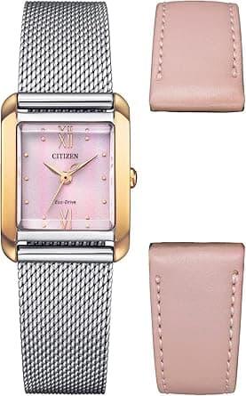 Citizen Women's Analogue Japanese Quartz Watch with Stainless Steel Strap EW5596-66X on Amazon.ae - Price Tracker