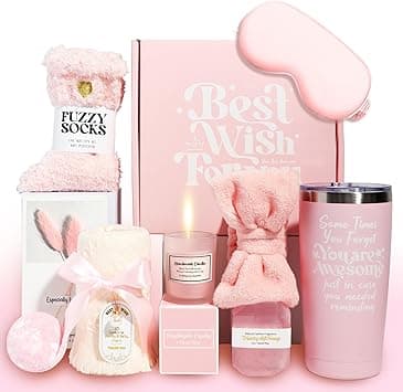 Luxury Spa Gift Box for Women 11 PCS: BLYPHOO Scented Candles & Bath Bombs Set,Relaxation Bubble Bath Gift Set for Birthday Anniversary Women's Day, Self Care Spa Gift for Mom Wife Girlfriend on Amazon.ae - Price Tracker