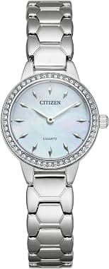 Citizen Quartz Womens Watch, Stainless Steel, Crystal - Best Deal Finder