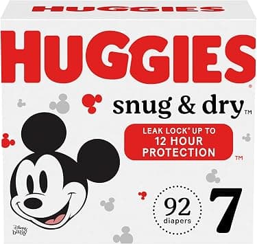 Huggies Baby Diapers, Size 7 (41+ lbs), 92 Ct, Snug & Dry Newborn Diapers - Amazon.ae Price Tracker