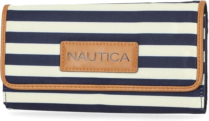 Nautica Women's RFID Blocking Clutch Wallet, Grey, 11 Card Slots, Coin Pocket, ID Window, RFID Protection on Amazon.ae - Price Tracker