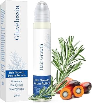 Hair Growth Serum Roll On with Rosemary，Helps Support Thicker, Fuller Hair Appearance，Clean, Non-Greasy Hair Loss Support for Men & Women，Saw Palmetto，0.84 Fl Oz (Pack of 1) on Amazon.ae - Price Tracker