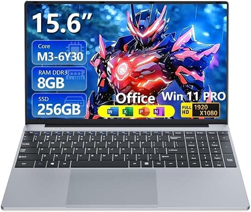 15.6 inch Laptop with Core M3-6Y30 Processor Laptop Computer 8GB RAM 256GB SSD, 180°Open Lap Top, FHD 1920*1080, WiFi5, BT4.2, USB3.0, Mini HDMI, Win 11 Pro Laptop for Business Office Student on Amazon - Best Deal Finder