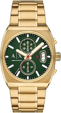 Armani Exchange A|X Men's Chronograph Gold-Tone Stainless Steel Watch (Model: AX2822) - Amazon.ae Price Tracker