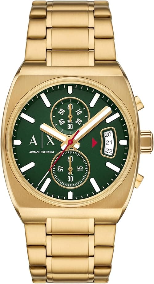 Armani Exchange A|X Men's Chronograph Gold-Tone Stainless Steel Watch (Model: AX2822) on Amazon.ae - Price Tracker