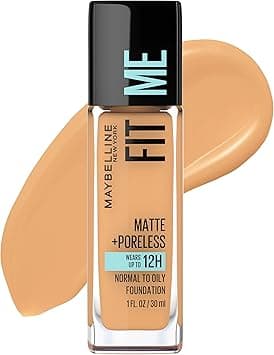 Maybelline New York Fit Me Matte Plus Poreless Foundation, Golden, 1 Fluid Ounce on Amazon.ae - Price Tracker