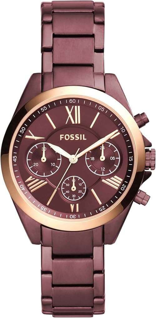 Fossil Women's Modern Courier Stainless Steel Chronograph Dress Quartz Watch on Amazon.ae - Price Tracker