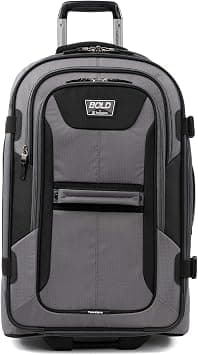 Travelpro Tpro Bold 2.0 25 Inch Expandable Rollaboard, Grey/Black, Checked-Medium 25-Inch, Bold - Softside Expandable Rollaboard Upright Luggage - Best Deal Finder
