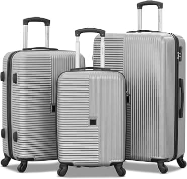 Hard Shell Horizo Vertic ABS Lightweight 3 PCS SET (20/24/28 Inch) Luggage, Combination Lock, Suitcase على Amazon.ae - متتبع الأسعار
