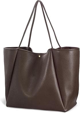 HOXIS Oversize Vegan Leather Tote Women Weekender Bag Shopper Handbag Travel Purse on Amazon.ae - Price Tracker