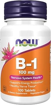 Now Foods Vitamin B-1, 100 Mg Tablets - Best Deal Finder