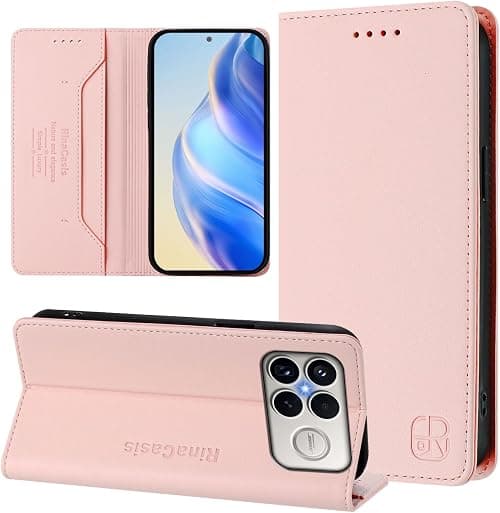Cover Compatible with Xiaomi Poco F8 Ultra 5G,Compatible with Redmi K90 Pro Max 5G Flip Stand Magnetic Closure Wallet Card Slot Phone Case Pink على Amazon.ae - متتبع الأسعار