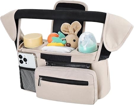 Accmor Universal Stroller Organizer with Insulated Cup Holder Detachable Phone Bag and Shoulder Strap,Stroller Bag Caddy Organizer Fits for Uppababy, Baby Jogger, Britax Strollers | Insulated Cup Holder, Detachable Phone Bag, Shoulder Strap, Fits Uppababy, Baby Jogger, Britax on Amazon.ae - Price Tracker