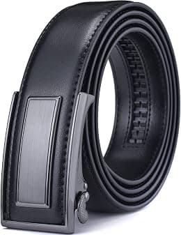Men’s Belt Beltox Ratchet Dress Leather Buckle Belt Black Brown Blue 1 3/8” Gift Box - Best Deal Finder