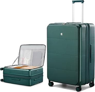 Hanke Hardside Expandable Large Checked Luggage, 28 Inch Top Opening Trunk Luggages with Spinner Wheels, All-PC Hard Shell Suitcase, Lightweight TSA Approved (Blackish Green, 120L) on Amazon - Best Deal Finder