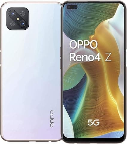 OPPO Reno4 Z 5G - 8 GB + 128 GB MediaTec 800 6.50 Inch 4000 mAh 48 MP Camera Sim Free Android 10 Dual Sim Smartphone - White on Amazon.ae - Price Tracker