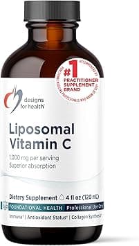 Designs for Health Liposomal Vitamin C Liquid - 1000mg Vitamin C Supplement - Liposomes (from Sunflower Lecithin) for Superior Absorption - Non-GMO, Pleasant Lemon Flavor (24 Servings / 4oz) on Amazon.ae - Price Tracker