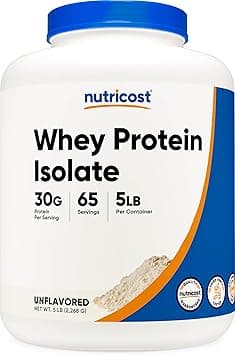 Nutricost Whey Protein Isolate (Unflavored) 5LBS - Amazon.ae Price Tracker