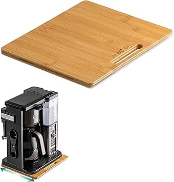 Bamboo Appliance Slider, Sliding Tray for Coffee Maker, Kitchen Countertop Appliance Rolling Tray, Coffee Pot Slider Tray with Rubber Wheels, Wide - Small (10"D x 12"W) on Amazon.ae - Price Tracker
