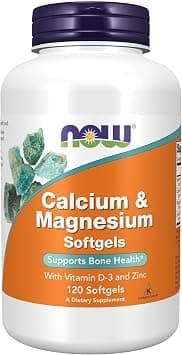 Now Foods Calcium & Magnesium With Vitamin D3 And Zinc, 120 Softgels - Best Deal Finder
