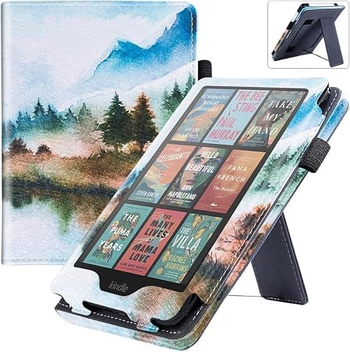 Gruattreay Leather Case for Kindle Paperwhite 12th (7 inch) (2024),Anti-fall Kindle Case with Auto Sleep/Wake & Hand Strap & Stand,Anti-friction Kids-Friendly Protective Cover (Landscape) on Amazon.ae - Price Tracker