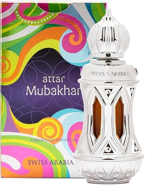 Swiss Arabian Attar Mubakhar Concentrated Perfume Oil, 20ml, Premium Quality Perfume Oil, Men and Women’s Fragrance, Leather, Gourmand, Woody, Luxurious Blend Perfumes for Men and Women​ on Amazon.ae - Price Tracker