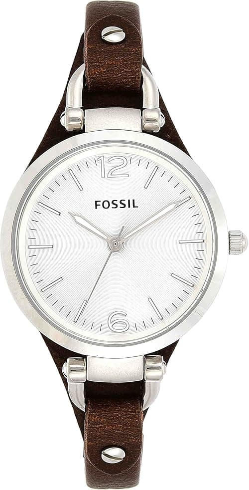 Fossil Georgia Mini Women's Dial Leather Band Watch on Amazon.ae - Price Tracker