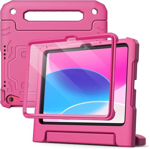 JETech Kids Case for iPad (A16) 11th/10th Gen, Plum | For 2025/2022 Model, Built-in Screen Protector, Handle Stand, Shockproof, Kid-Friendly on Amazon.ae - Price Tracker