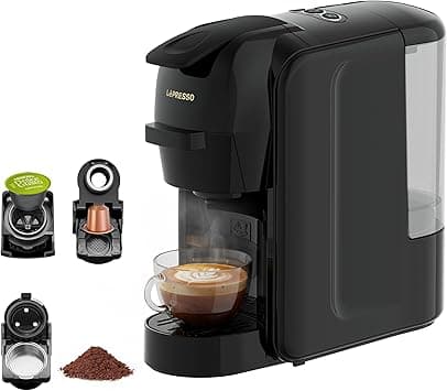 LePresso LIETO Multi-Capsule Coffee Maker, 3 in 1 Capsule Coffee Machine, 19Bar Italian Pump, 0.6L Water Tank Capacity and 1450W Power, Compatible with Nespresso, Dolce Gusto and Grounded Coffee on Amazon.ae - Price Tracker