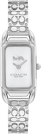 Coach Women's Silver White Dial Stainless Steel & Crystal Watch - 14504147 on Amazon.ae - Price Tracker