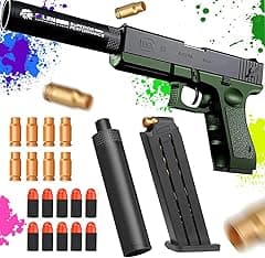 Xizheng Glock Guns Cool Toys Fake Gun Toy Guns for Boys Toy Guns That Look Real Pistol Ejecting Magazine Toy Pistol Cap Training Play Unique Gift Intended for Fun Not Distance or Accuracy - Amazon.ae Price Tracker