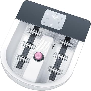 Beurer FB 60 Foot Bath with Massage Function, Water Heating up to 48 °C, Hot and Cold, Suitable for Foot Care and Pedicure, Foot Bath up to Shoe Size 51 - Best Deal Finder