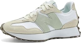 New Balance 327 Shoes, Linen/Light Gold Metallic - Best Deal Finder