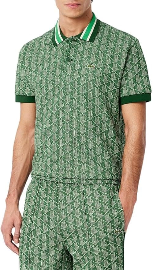 Lacoste mens Contrast Collar Monogram Polo Shirt Contrast Collar Monogram Polo Shirt (pack of 1) on Amazon.ae - Price Tracker