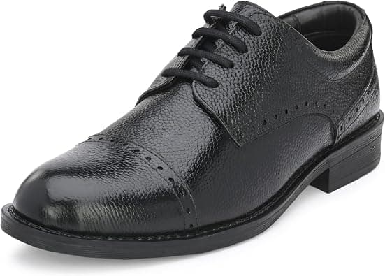 Burwood Men's Black Leather Formal Lace-Up Shoes on Amazon.ae - Price Tracker