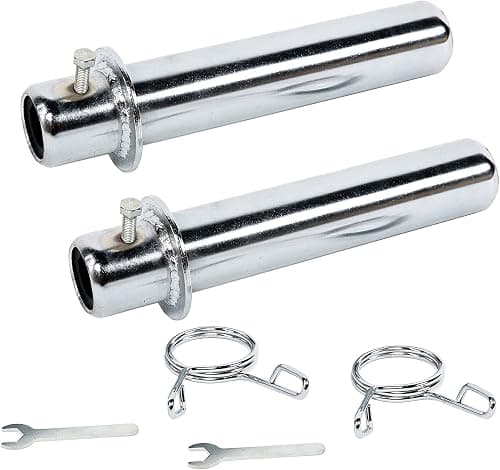 ADER SPORTING GOODS 8" Chrome/Zinc Olympic (O.D. 1.875") Adapter Sleeve Pair with Collars on Amazon.ae - Price Tracker