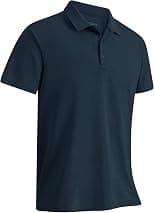 33,000ft Men's Polo Shirt Short Sleeve T-Shirt Golf Polo Moisture Wicking Polos Quick Drying Polos Outdoor Sports Athletic Tennis Performance Breathable T-Shirt for Golf Tennis Work - Best Deal Finder