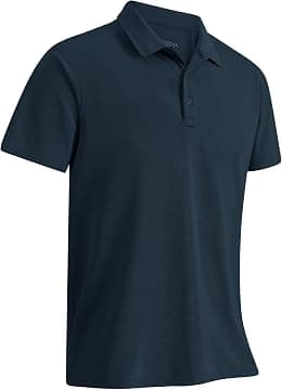 33,000ft Men's Polo Shirt Short Sleeve T-Shirt Golf Polo Moisture Wicking Polos Quick Drying Polos Outdoor Sports Athletic Tennis Performance Breathable T-Shirt for Golf Tennis Work - Best Deal Finder