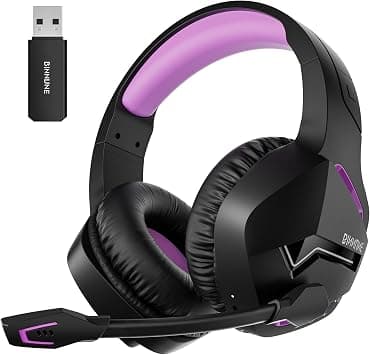 BINNUNE Wireless Gaming Headset for Xbox Series X/S, Xbox One, PS5, 120H Ultra-Long Battery, Bluetooth 5.3 Gaming Headphones with Noise-Canceling Mic, Comfortable Over-Ear Headphones,Purple on Amazon - Best Deal Finder