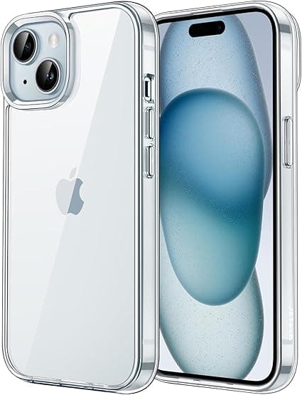 JETech Case for iPhone 15 6.1-Inch, Non-Yellowing Shockproof Phone Bumper Cover, Anti-Scratch Clear Back (Clear) on Amazon.ae - Price Tracker