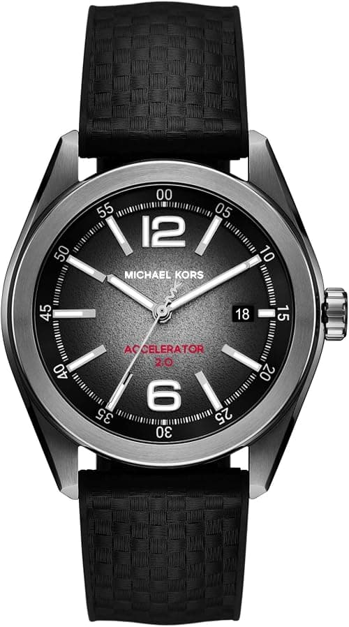 Michael Kors Men's MK9175 Accelerator 2.0 Black Fabric Watch, Black, strip on Amazon.ae - Price Tracker