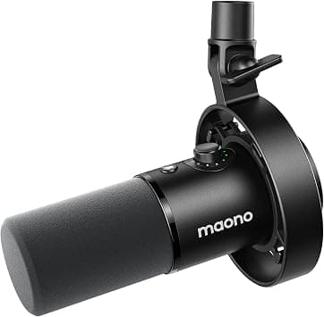 MAONO PD300X Podcast Microphone- XLR/USB Mic with Noise Canceling, 192kHz/24Bit Hi-Fi Audio, Mute Button, Link Software. For Podcasting, Streaming, Studio Recording on Amazon.ae - Price Tracker