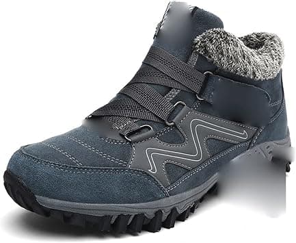 LUCIY Men Boots Autumn and winter plus velvet, cold resistant, warm, lightweight, anti-skid, waterproof men's and women's snow boots, outdoor sports, ski hiking shoes. (Color : Hortel�, Size : 43) on Amazon.ae - Price Tracker