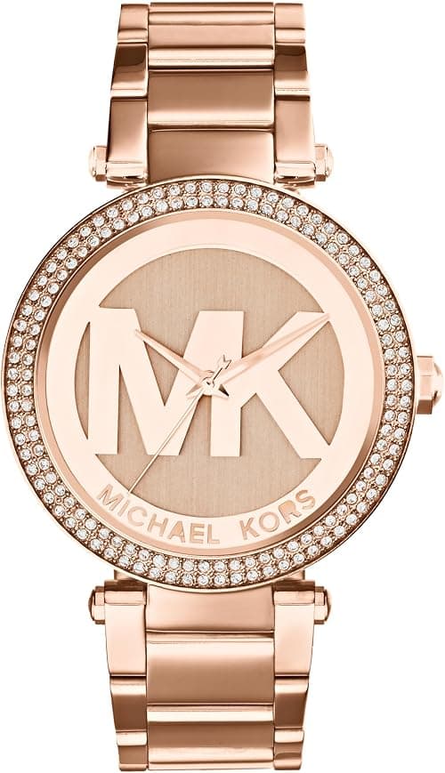 Michael Kors Parker Women's Watch, Stainless Steel and Pavé Crystal Watch for Women with Steel, Leather, or Silicone Band on Amazon.ae - Price Tracker