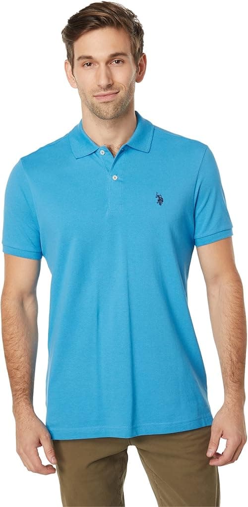 U.S. POLO ASSN. mens Solid Cotton Pique Polo With Small Pony Solid Cotton Pique Polo With Small Pony on Amazon.ae - Price Tracker
