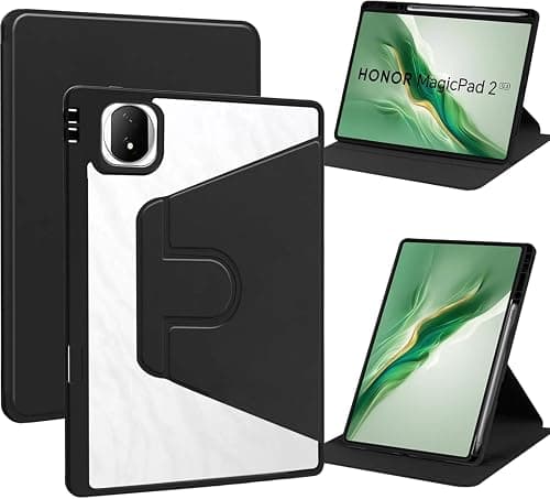 Vurtboly Hybrid Case Compatible with Honor Magic Pad 2 12.3inch 2024 Cover, Clear Acrylic Multi-Angle Hard PC Case with Pen Holder Protective Stand Cover for Honor Magic Pad 2 12.3" 2024 على Amazon.ae - متتبع الأسعار