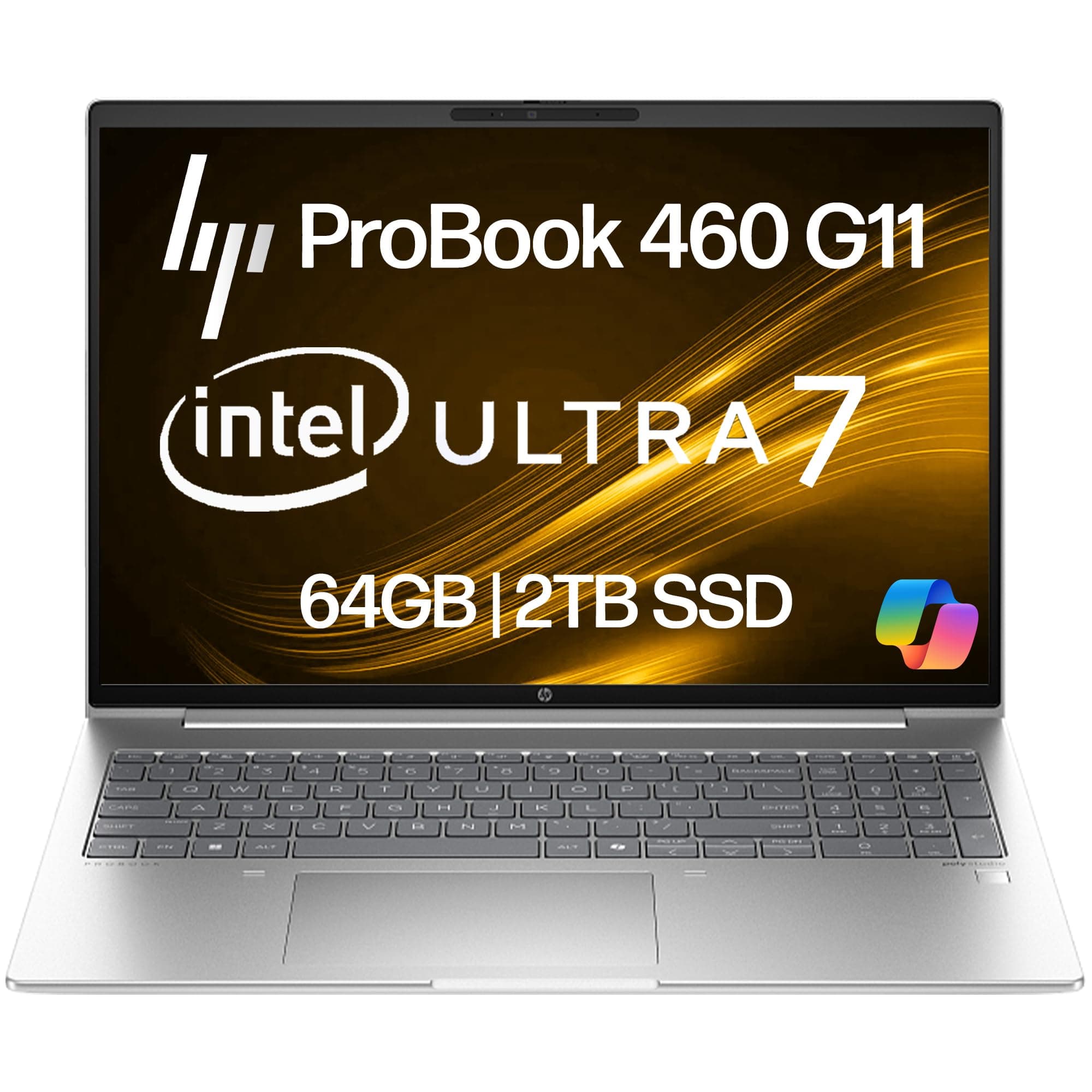 HP ProBook 460 G11 Business Laptop 16” FHD+ Display, Intel Core Ultra 7 155U (Beats i7-1355U), 64GB DDR5 RAM, 2TB NVMe, Wi-Fi 6E, RJ-45, Webcam, Backlit Keyboard, Win 11 Pro - Pike Silver Plastic on Amazon.ae - Price Tracker