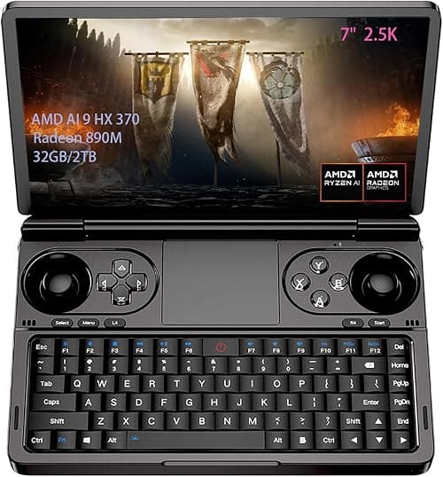 GPD WIN Mini 2025 Handheld Game Console, 7" Touchscreen Gaming PC Mini Laptop Gamepad UMPC Win11 [AMD Ryzen AI 9 HX 370 32GB RAM/2TB M.2 NVMe SSD] على أمازون - دليلك لأفضل العروض