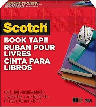 Scotch Book Tape, 2 in x 540 in, Excellent for Repairing, Reinforcing Protecting, and Covering (845) - Amazon.ae Price Tracker