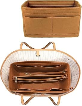 Lmeison Purse Organizer Insert, Bag in Bag Felt Fabric Handbag Organizer, 3 Sizes for Speedy Neverfull, Light Coffee-01, M on Amazon.ae - Price Tracker